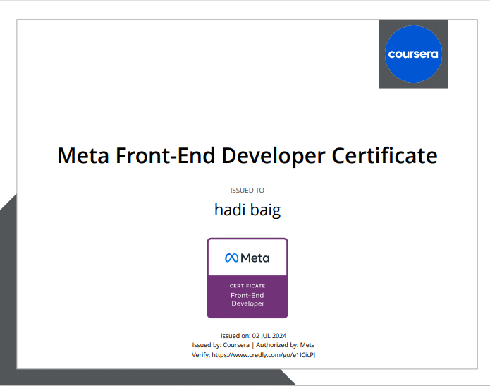 Meta front end development