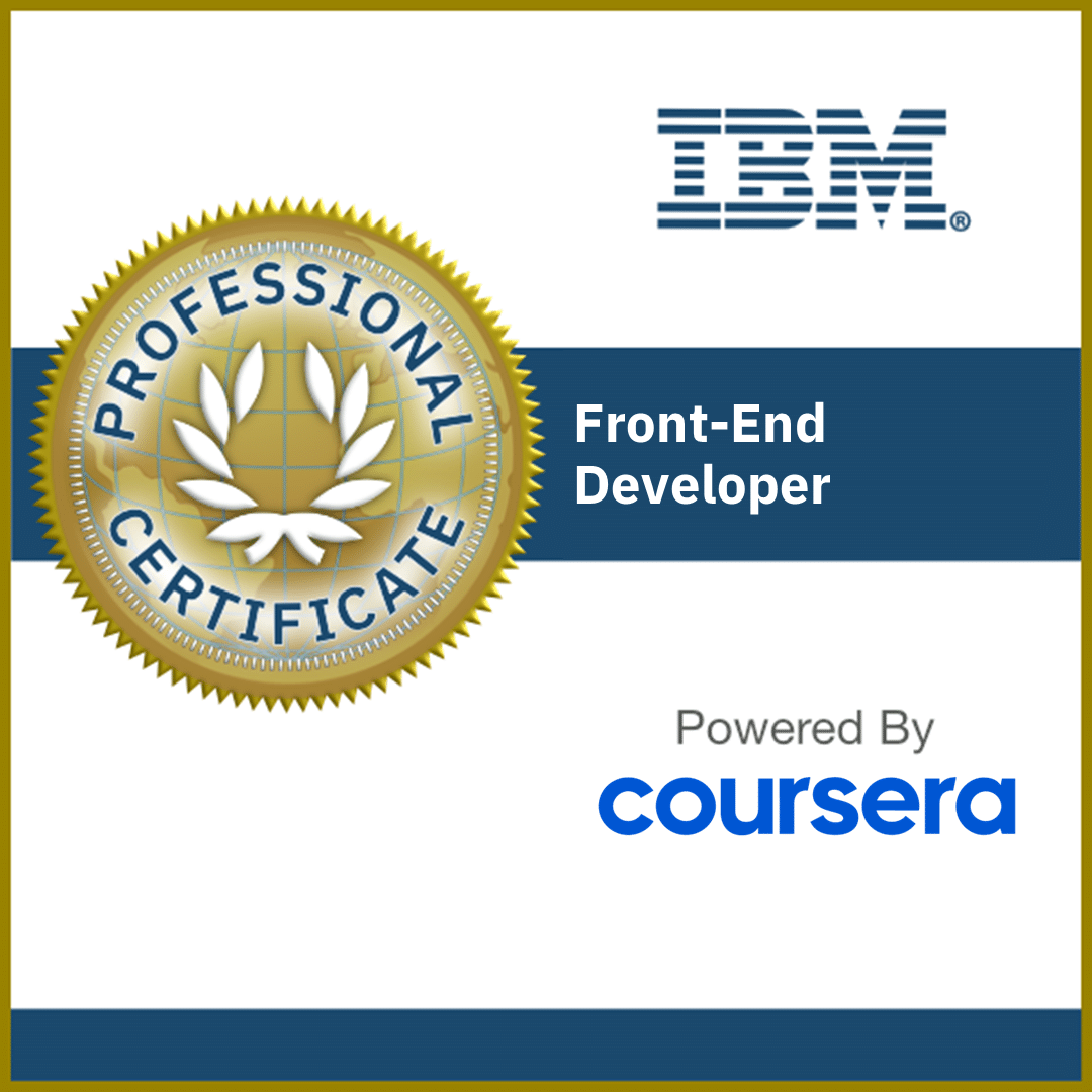 IBM Front End Development Certification